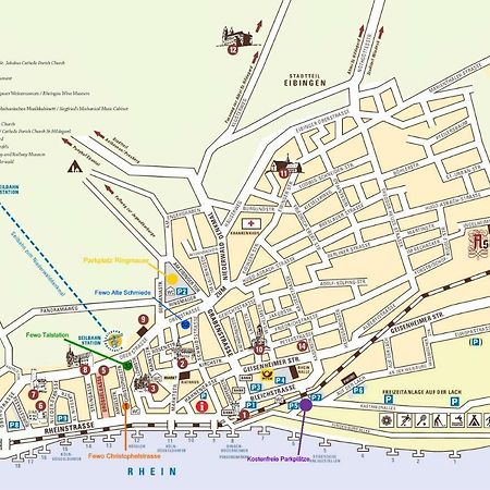 Fewo " Schmiede " Innenstadt, Ruhige Lage, Grosse Terrasse, Wlan Inkl. Rüdesheim am Rhein Esterno foto